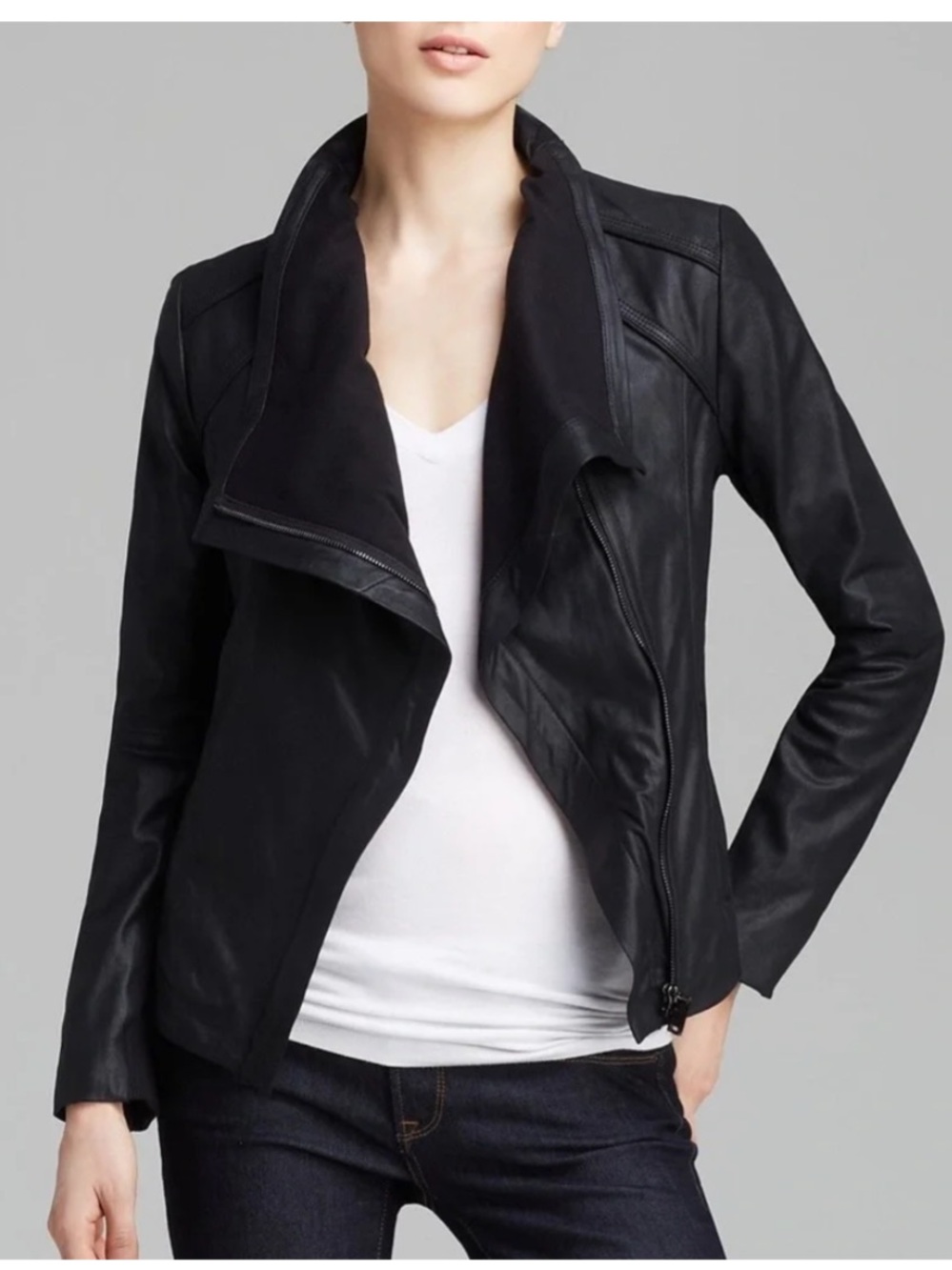 Elie Tahari Leather Jacket
